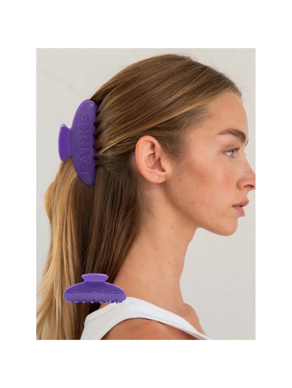 PARKE Amethyst Purple Claw Hair Clip